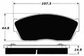 Porterfield Brake Pads for 1986 HONDA CIVIC 1300