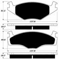 Porterfield Brake Pads for 1984 VOLKSWAGEN QUANTUM