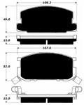 Porterfield Brake Pads for 1987 TOYOTA COROLLA Coupe GTS