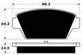Porterfield Brake Pads for 1993 EAGLE TALON