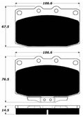 Porterfield Brake Pads for 1993 MAZDA RX 7