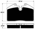 Porterfield Brake Pads for 1986 PORSCHE 911 Turbo