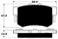 Porterfield Brake Pads for 1996 ISUZU OASIS