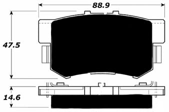 Porterfield Brake Pads for 1997 HONDA ACCORD Wagon LX w/ABS