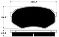 Porterfield Brake Pads for 1991 MAZDA 929