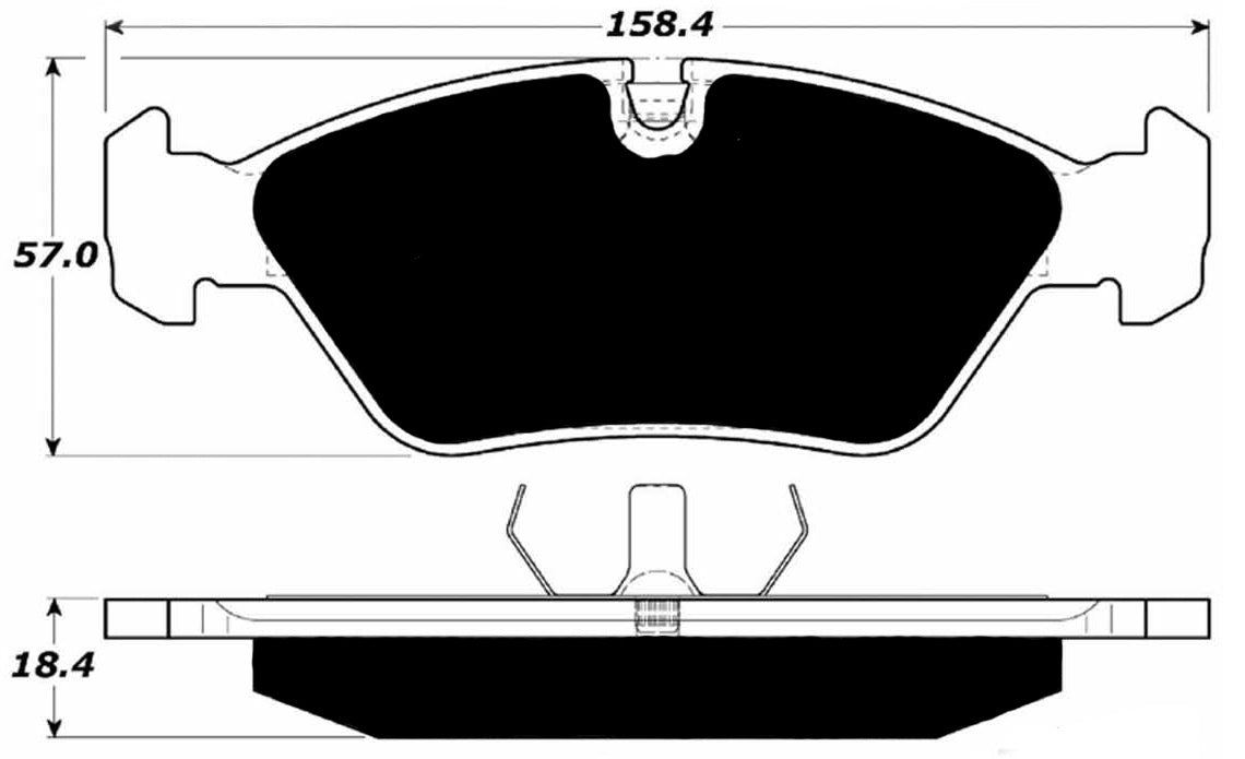 Porterfield Brake Pads for 1986 BMW 635CSI