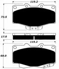 Porterfield Brake Pads for 2003 TOYOTA TACOMA 4WD  6 Lug