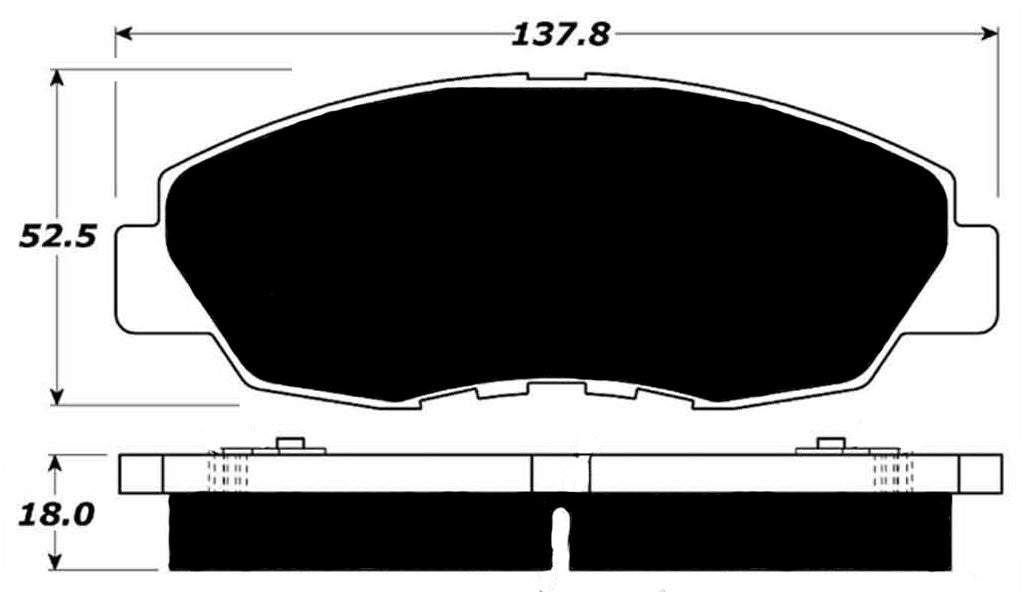 Porterfield Brake Pads for 1994 HONDA ACCORD Coupe LX w/ABS