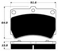Porterfield Brake Pads for 1992 MAZDA PROTEGE SOHC eng