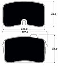 Porterfield Brake Pads for 1990 AUDI V8 Quattro ATE F/Caliper