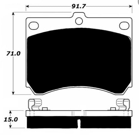 Porterfield Brake Pads for 1992 FORD ESCORT DOHC 1.8L F/Cal. Cast 22-14