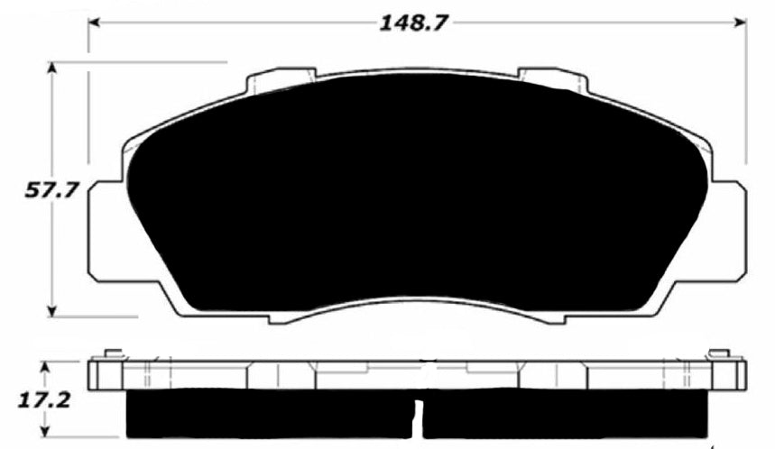 Porterfield Brake Pads for 1998 HONDA CR-V