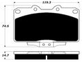 Porterfield Brake Pads for 1992 MITSUBISHI 3000 GT-VR4