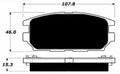 Porterfield Brake Pads for 1994 MITSUBISHI Eclipse 4WD Turbo D33A Model