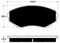 Porterfield Brake Pads for 2001 MAZDA MPV