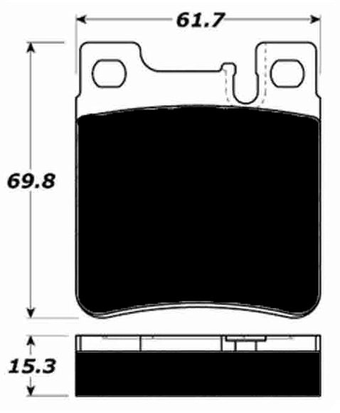 Porterfield Brake Pads for 2002 MERCEDES-BENZ E430 4-Matic 2 Pin Pad Rear Cal.