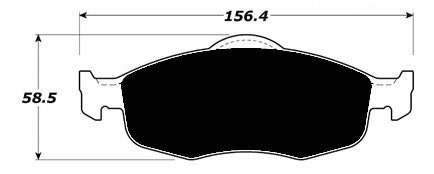 Porterfield Brake Pads for 2000 FORD CONTOUR 4 Cyl R/Drum