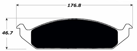 Porterfield Brake Pads for 1999 CHRYSLER CIRRUS w/rear drums