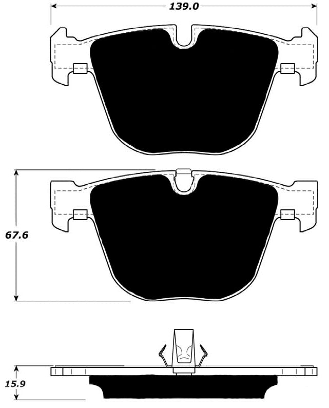Porterfield Brake Pads for 2015 BMW X6 M