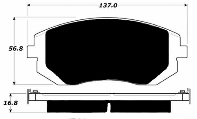 Porterfield Brake Pads for 2006 SUBARU LEGACY SEDAN 2.5i