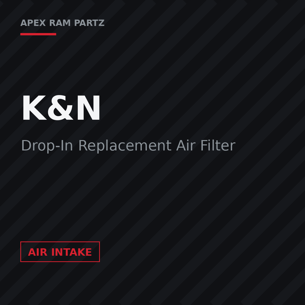 K&N Drop-In Replacement Air Filter