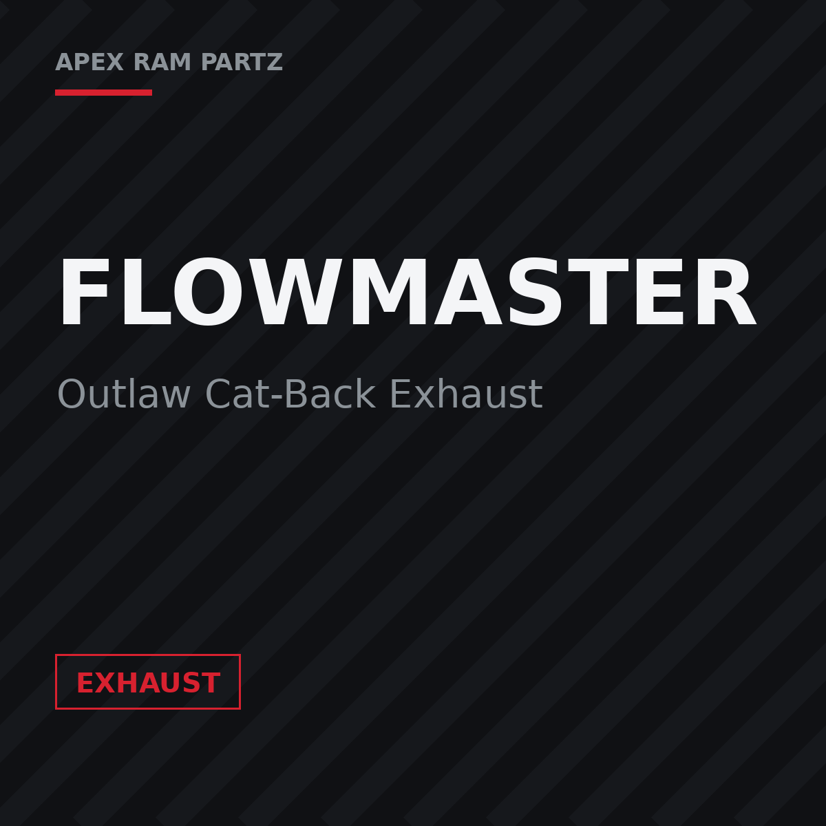 Flowmaster Outlaw Cat-Back Exhaust