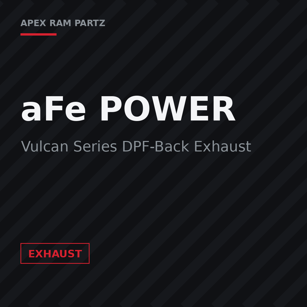 aFe Vulcan Series DPF-Back Exhaust