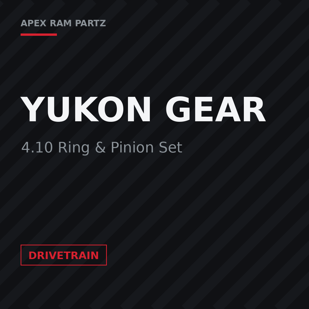 Yukon Gear 4.10 Ring and Pinion Set