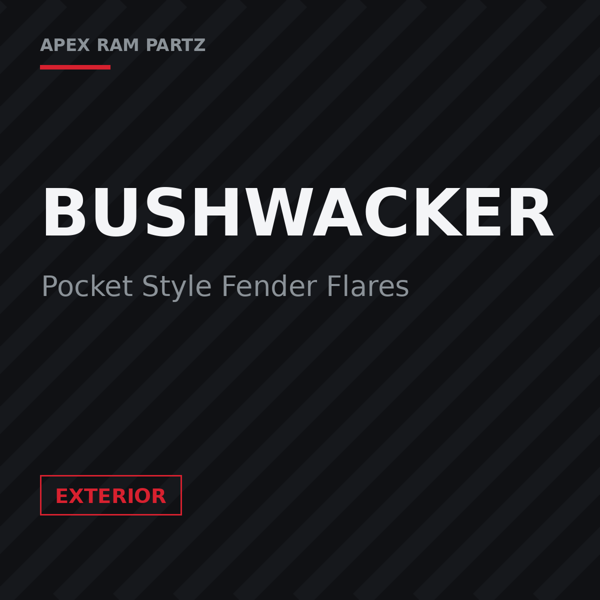 Bushwacker Pocket Style Fender Flares