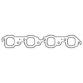 Cometic Gasket Cometic Chevrolet Mark-IV GM Gen-V/VI Big Block V8 .043in Copper Exhaust Manifold Gasket C5152