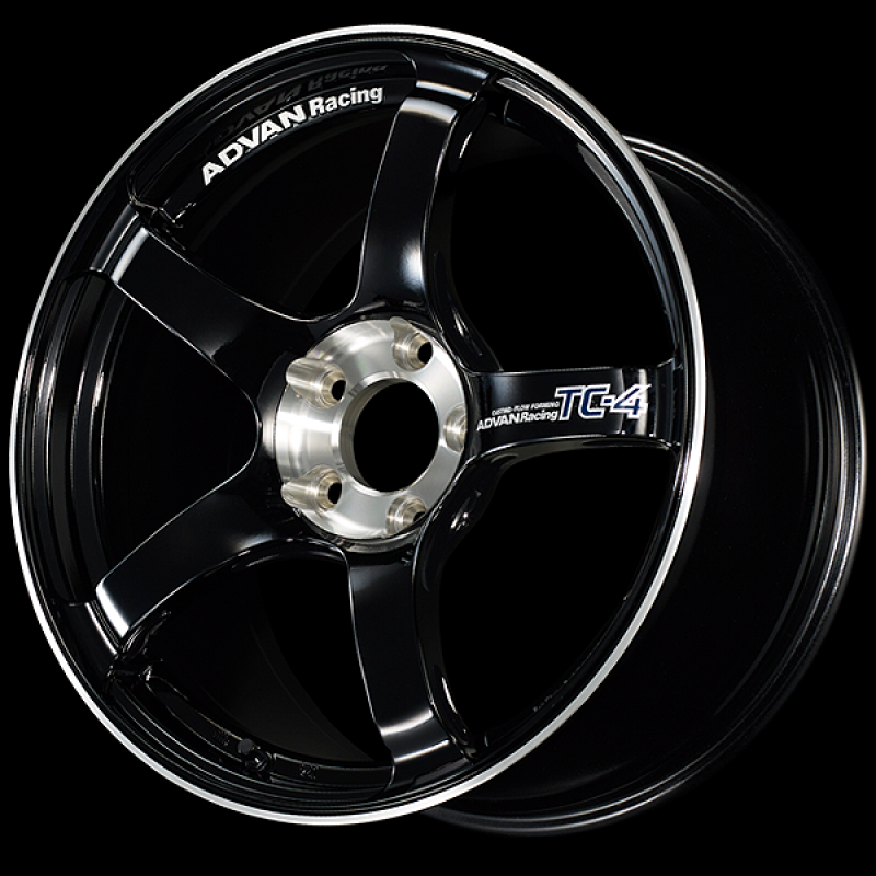 Advan TC-4 SE 18x8.5 / +45 Offset / 5x114.3 / 73mm Bore / Racing Gloss Black and Diamond Cut YADS8H45EBF