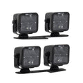 Borne Off-Road 21+ Bronco Light Pods 4pc Ditch 3x3 Flood Upfit BNLT-BR-21-DT4FU