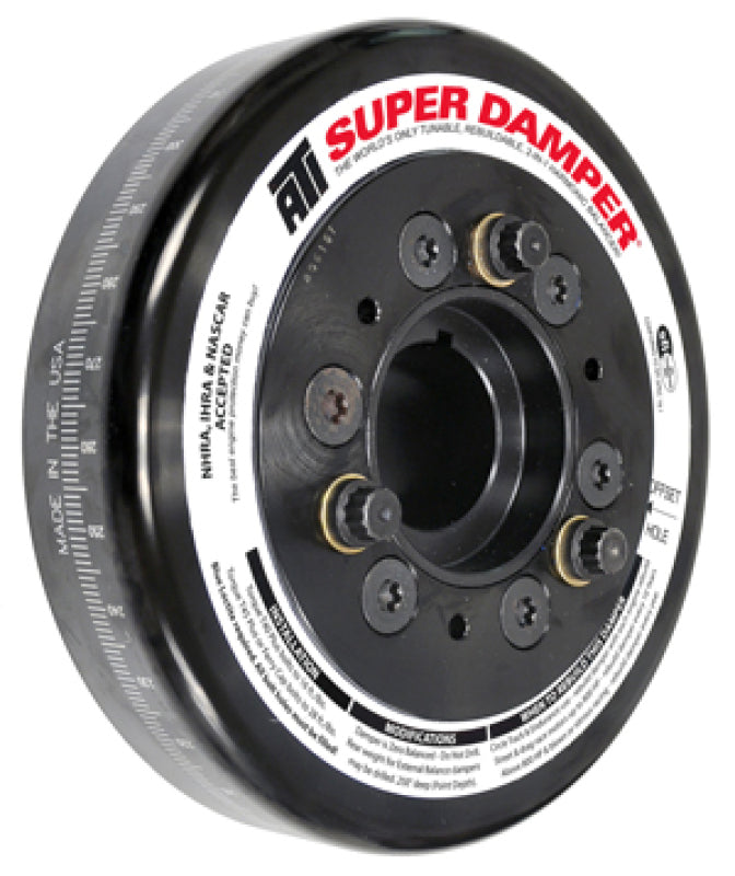 ATI Damper - 7.074in - Alum - Chevy LS - Smooth - C-Bore Front- 2 Ring ATI917213