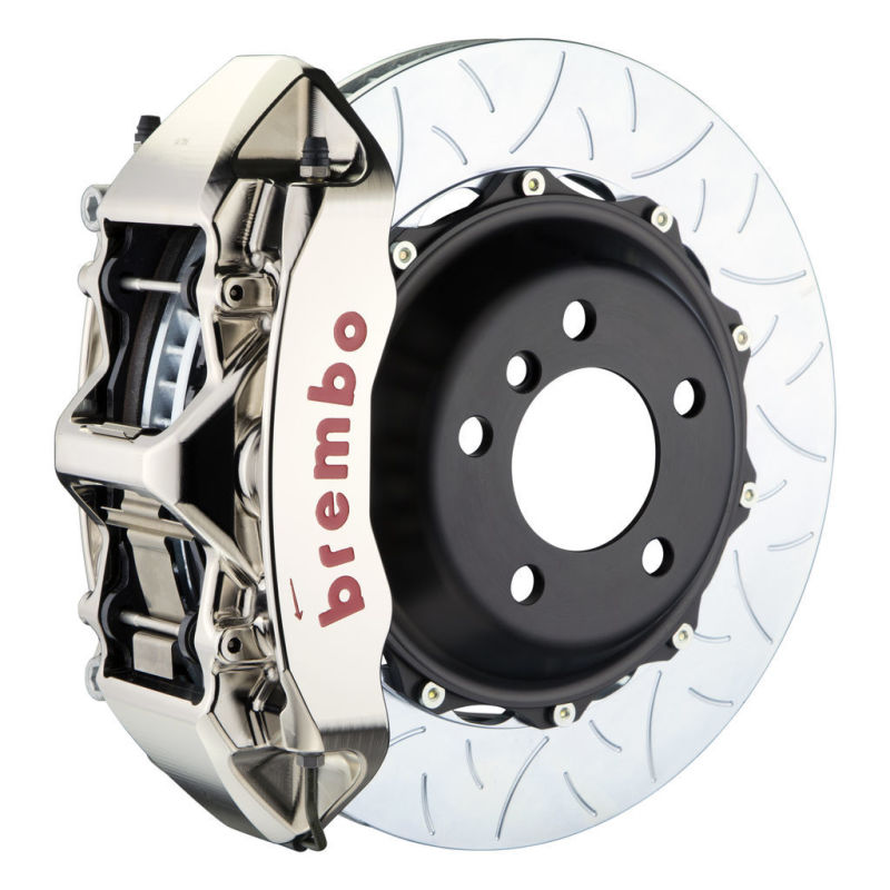 Brembo 04-05 R32 (Mk4) Front GTR BBK 6 Piston Billet355x32 2pc Rotor Slotted Type-3- Nickel Plated 1M3.8026AR
