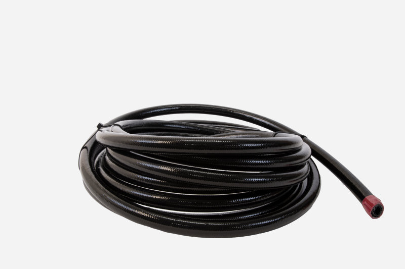 Aeromotive PTFE SS Braided Fuel Hose - Black Jacketed - AN-08 x 12ft 15326