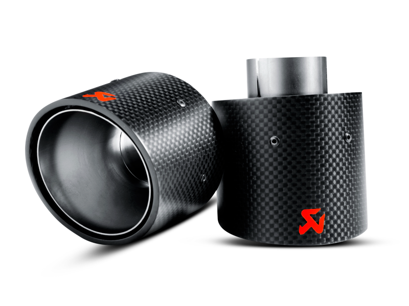 Akrapovic 07-14 MINI Cooper S (R56) / Cooper S Cabrio (R57) Tail Pipe Set (Carbon) TP-MINR56/57-CA