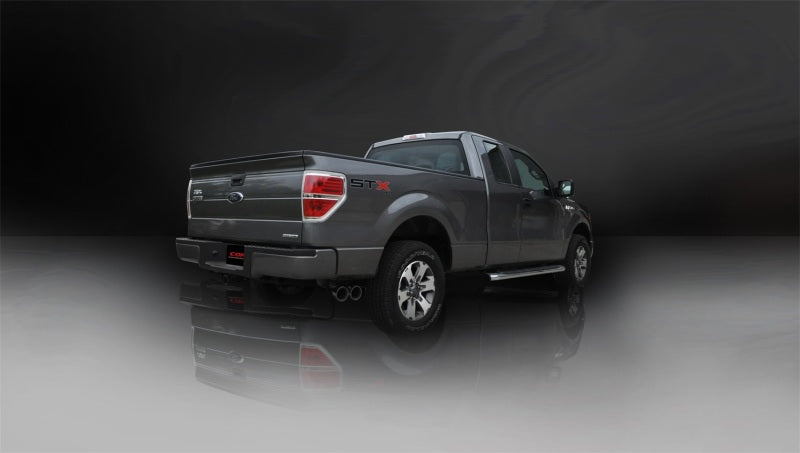 Corsa Performance 11-13 Ford F-150 5.0L V8 Black Sport Cat-Back Exhaust