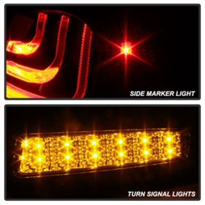 Spyder 07-11 Lexus GS 350 LED Tail Lights Black ALT-YD-LGS06-LED-BK 5082596