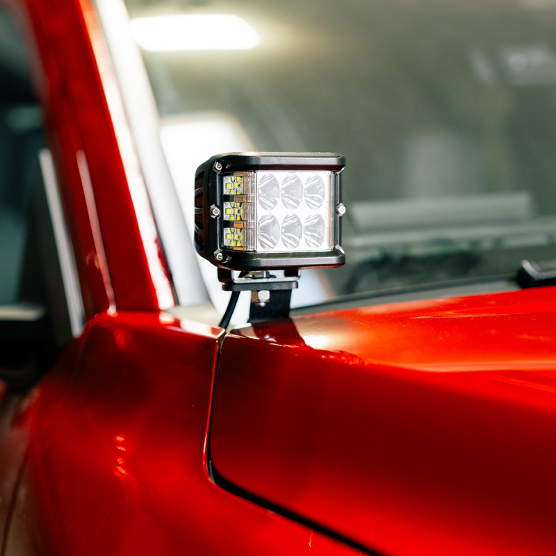 Cali Raised LED Cali Raised 2024+ Toyota Tacoma Ditch Light Bracket Kit - 2 3.5 Inch Round Cannon Pods/Toyota Oem CR4048