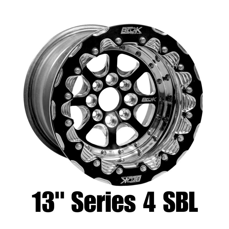 Belak Wheels Belak 13x9 / 5in BS / 4x100 BP / High Pad / Series 4 Wheel - Single Beadlock 13094100ST5BS-SBL