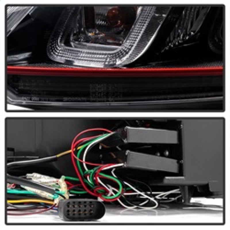 Spyder Volkswagen Golf / GTI 10-13 Version 3 Projector Headlights - Black PRO-YD-VG10V3R-DRL-BK 5082046