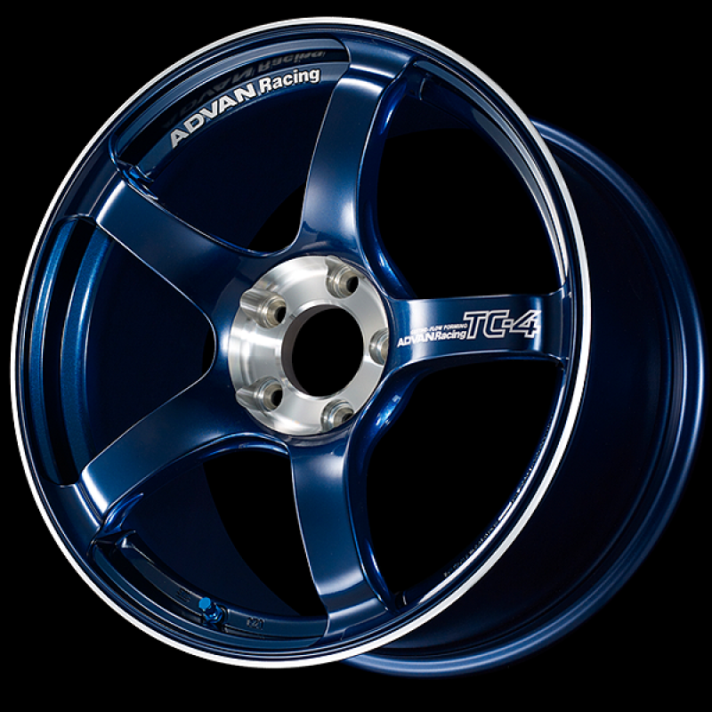 Advan TC-4 SE 17x7.5 / +40 Offset / 4x100 / 63mm Bore / Racing Indigo Blue and Diamond Cut YADS7F40AEF