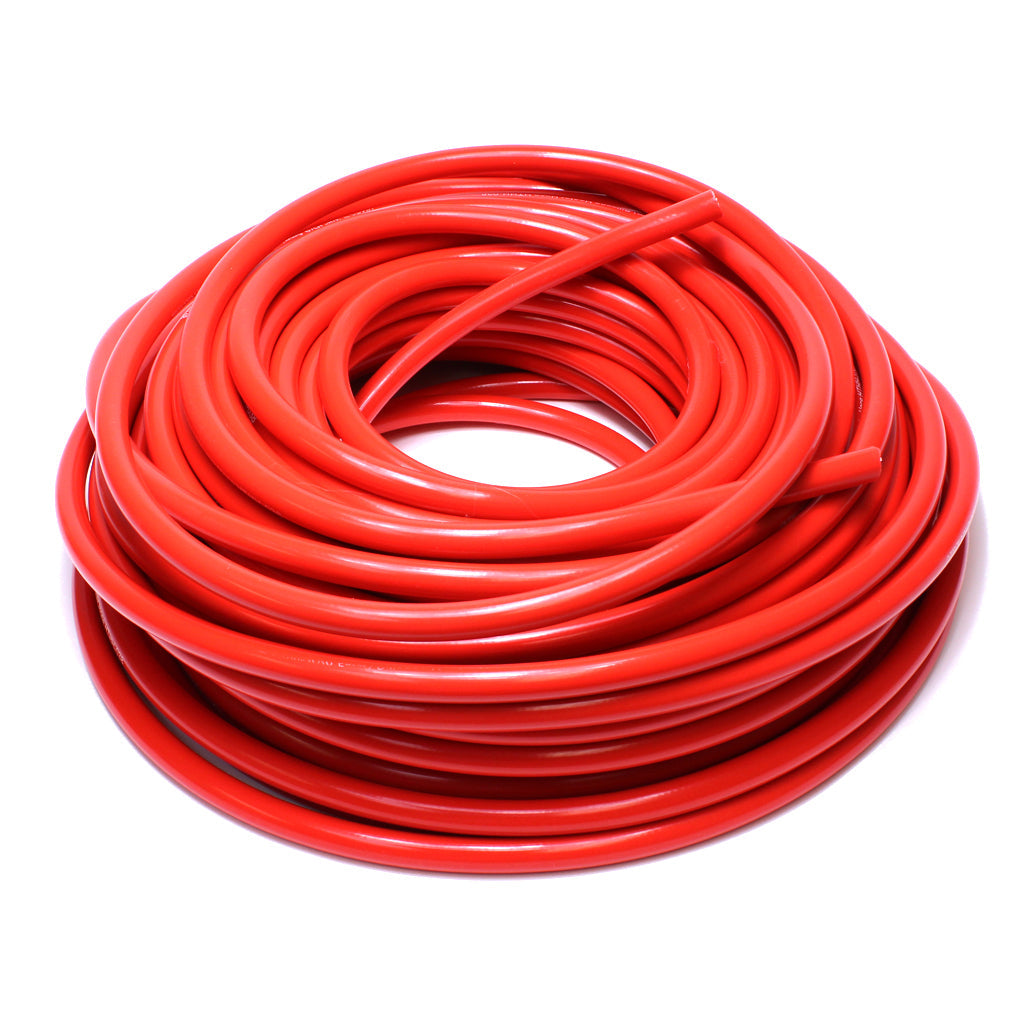HPS High Temp 1"ID (25mm) Reinforced Silicone Heater Hose Red-25 Feet Roll