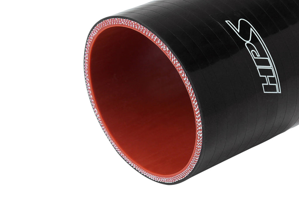 HPS Performance Products HPS 2-1/4" (57mm) Silicone Straight Coupler Hose, High Temperature 4-ply Reinforced