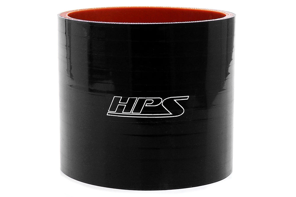 HPS Performance Products HPS 3" (76mm) Silicone Straight Coupler Hose, High Temperature 4-ply Reinforced