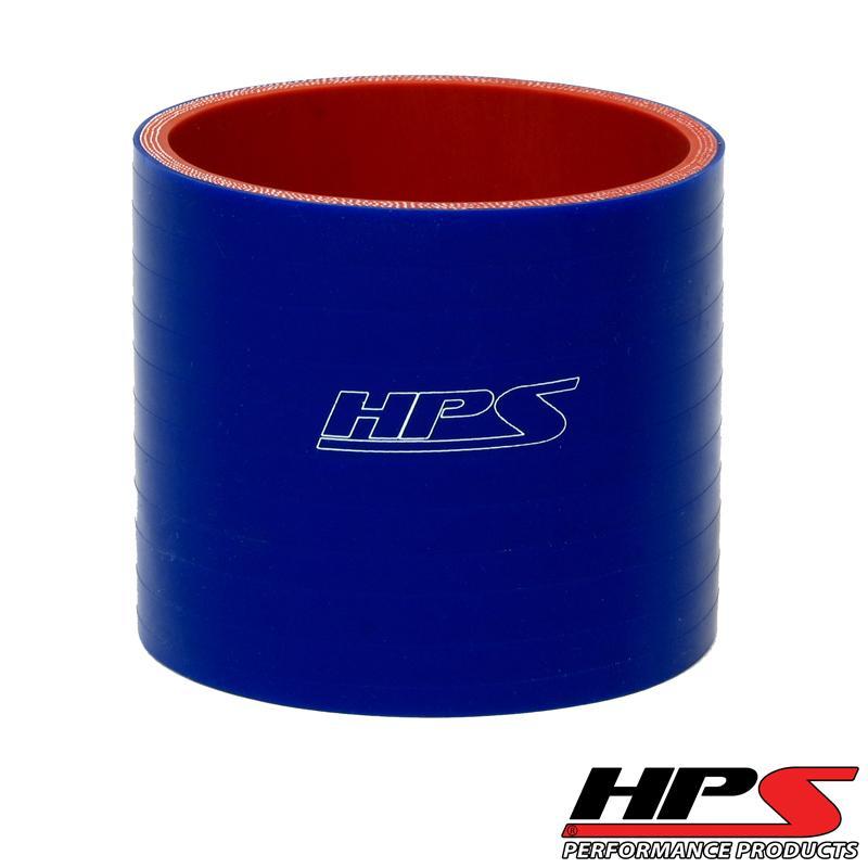 HPS 5" ID, 3" Length, Silicone Straight Coupler Hose, High Temp 4-ply Reinforced, 127mm ID, Blue