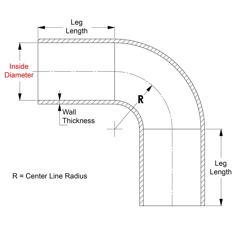 HPS Performance Products HPS 1-1/4" ID, Silicone 90 Degree Elbow Coupler Hose, High Temp 4-ply Reinforced