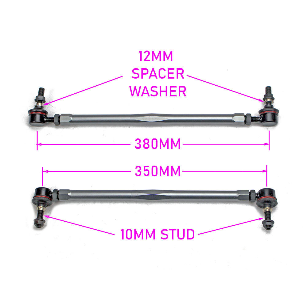 Godspeed Toyota Prius V 2012-2018, Front Sway Bar Links Adjustable, OE Replacement Length