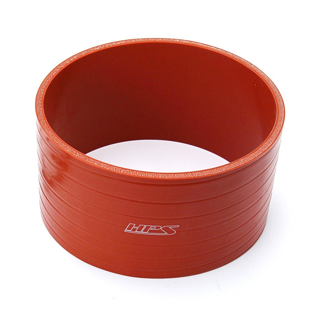 HPS Performance Products HPS 6" (152mm) ID Silicone Straight Coupler Hose, Ultra High Temp 4-ply Aramid Reinforced, Max. Temperature Rating 500F