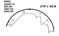 Porterfield Brake Shoes for 1956 CHEVROLET CORVETTE